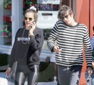 Alessandra Ambrosio And BF Nicolo Oddi Glued To Their Phones While Shopping In Brentwood