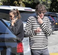 Alessandra Ambrosio And BF Nicolo Oddi Glued To Their Phones While Shopping In Brentwood