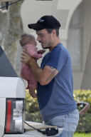 Kirstie AlleyÍs newborn baby granddaughter is pictured for the first time, during a family outing near her home in Clearwater, Florida.