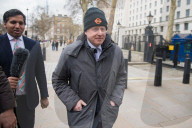 NEWS - Brexiteer Boris Johnson auf dem Weg zum Parlament in London