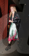 Model Georgia May Jagger is seen drinking cocktails and chatting to friends at Good Luck bar in Los Feliz, Los Angeles.