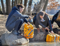 Crown Princess Victoria collects water from Lake Brunnsviken, Stockholm, Sweden - 22 Mar 2019