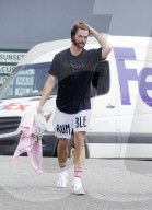 Patrick Schwarzenegger and his longtime girlfriend Abby Champion leave the gym after working up a sweat in West Hollywood!