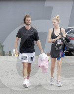 Patrick Schwarzenegger and his longtime girlfriend Abby Champion leave the gym after working up a sweat in West Hollywood!