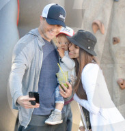 Roselyn Sanchez And Eric Winter Take Their Beautiful Brood To The Farmers Market In L.A.