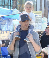 Roselyn Sanchez And Eric Winter Take Their Beautiful Brood To The Farmers Market In L.A.