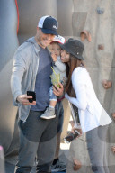 Roselyn Sanchez And Eric Winter Take Their Beautiful Brood To The Farmers Market In L.A.