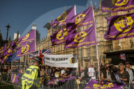 On the day Britain is supposed to leave the EU, a large crowd of leavers from all over the country gather in front of the Houses of Parliament. The atmosphere is bon enfant, with a small representation of french campaigning for frexit.