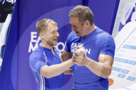 PEOPLE - Oliver Pocher und Ralf Moeller auf der FIBO 2019  in Köln