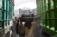 FEATURE - Pakistan: Wassermelonen zum Verkauf auf dem Markt in Lahore