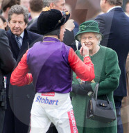 Queen Elizabeth at the Dubai Duty Free Spring Trials