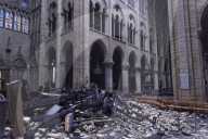 NEWS - Brand der Notre-Dame: Innenraum nach dem Brand