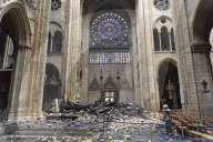 NEWS - Brand der Notre-Dame: Innenraum nach dem Brand