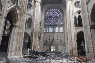 NEWS - Brand der Notre-Dame: Innenraum nach dem Brand