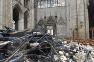 NEWS - Brand der Notre-Dame: Innenraum nach dem Brand