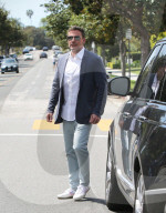 Ben Affleck Picks Up A Coffee For Jennifer Garner Before Easter Services