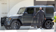 PREMIUM EXCLUSIVE Jamie Foxx Displays Freshly Shaved Head While Out In His $150k Mercedes G63