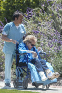 Kirk Douglasâ€™s wife of 64 years, Anne Buydens, is seen for the first time since she turned 100 earlier this week