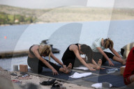 EXKLUSIV - Lilly Becker, Sarah Lombardi, und Cathy Hummels beim Yoga-Retreat in Krotaien