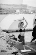EXKLUSIV - Lilly Becker, Sarah Lombardi, und Cathy Hummels beim Yoga-Retreat in Krotaien