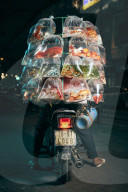 Masters of packing: the mobile balancing act soon to be banned in Hanoi, Vietnam.