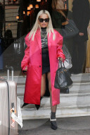 Rita Ora leaving her hotel in Paris