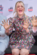 The Cast Of 'The Big Bang Theory' Places Their Handprints In The Cement At The TCL Chinese Theatre IMAX Forecourt