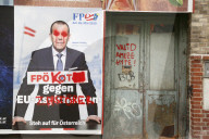 NEWS - Verschmierte Wahlplakte zur Europawahl in Wien