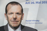 NEWS - Verschmierte Wahlplakte zur Europawahl in Wien