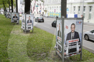NEWS - Verschmierte Wahlplakte zur Europawahl in Wien