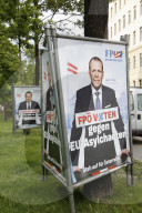 NEWS - Verschmierte Wahlplakte zur Europawahl in Wien