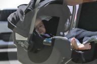 Queen LatifahÍs reported girlfriend of six years, actress Eboni Nichols, is every inch a doting mom as she heads to a meditation center with her baby