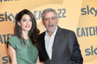 PEOPLE - George Clooney und Amal Alamuddin an der Catch-22 Premiere in Rom