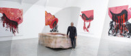 Anish Kapoor exhibition. Sir Anish Kapoor, is a British sculptor. Born in Bombay, Kapoor has lived and worked in London since the early 1970s when he moved to study art, first at the Hornsey College of Art and later at the Chelsea School of Art and Design