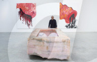 Anish Kapoor exhibition. Sir Anish Kapoor, is a British sculptor. Born in Bombay, Kapoor has lived and worked in London since the early 1970s when he moved to study art, first at the Hornsey College of Art and later at the Chelsea School of Art and Design
