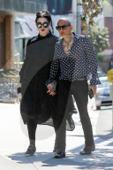 Kat Von D and husband Rafael Reyes look happy and in love as they leave a lunch date hand-in-hand in Los Angeles.