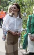 Duchess of Cambridge arriving at the Chelsea Flower Show