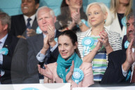 Brexit Party event, final rally ahead of the  European elections at Olympia, London.