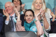Brexit Party event, final rally ahead of the  European elections at Olympia, London.