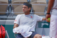 NEWS - Tennis: Roger Federer beim Training in Roland Garros