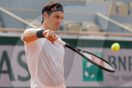 NEWS - Tennis: Roger Federer beim Training in Roland Garros
