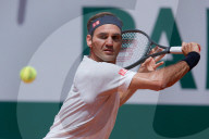 NEWS - Tennis: Roger Federer beim Training in Roland Garros