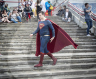 Cos Play enthusiasts arrive at Comic Con London dressed in the favourite cos play costumes.