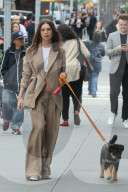 PEOPLE - Emily Ratajkowski geht mit dem Hund Gassi