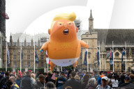 NEWS - Grossdemonstrationen während Donald Trumps Besuch in London