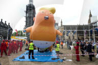 NEWS - Grossdemonstrationen während Donald Trumps Besuch in London