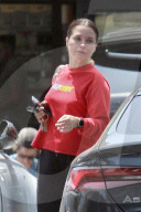 Makeup free Sophia Bush looks hot and sweaty as she emerges from a two-hour workout session in West Hollywood. 