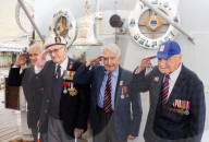 NEWS - 75 Jahre D-Day: Veteranentreffen auf der HMS Belfast im Londoner Hafen
