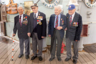 NEWS - 75 Jahre D-Day: Veteranentreffen auf der HMS Belfast im Londoner Hafen