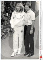 Tennis Player Steffi Graf And Her Father Peter Graf. An Anxious Steffi Graf Telephoned Her Sick Father Five Times A Day Pleading With Him To Rejoin Her At Wimbledon. And Yesterday 49 Year Old Peter Graf Was In The Centre Court Stands To See His Daugh